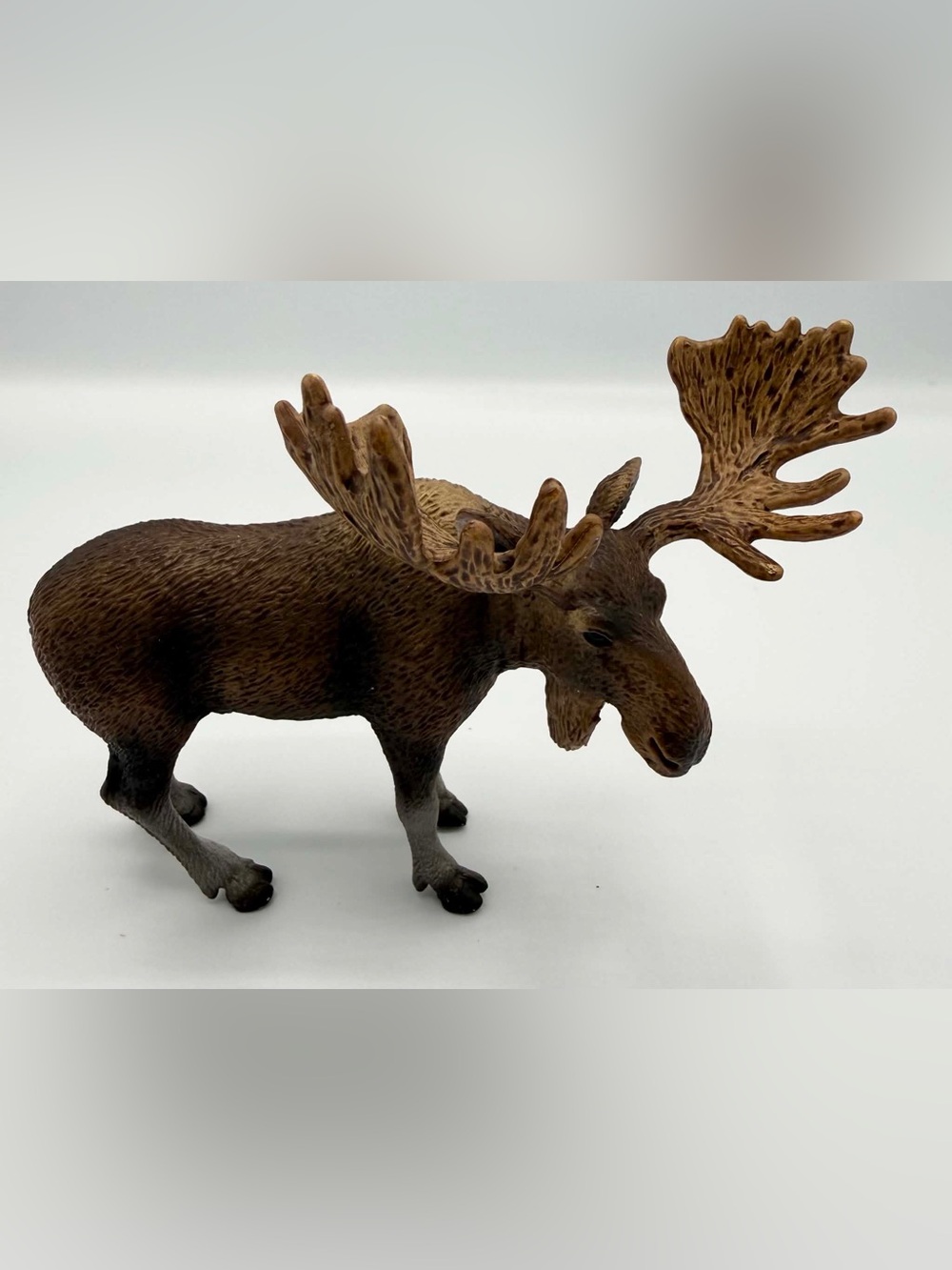 Schleich 14310 Moose Figure 2003 Retired Animal Forest Wild Life Male Antlers
